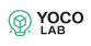 Yoco Lab logo with a green light bulb icon on a white background